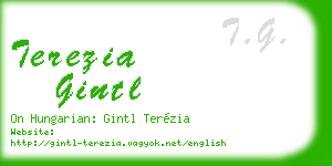 terezia gintl business card